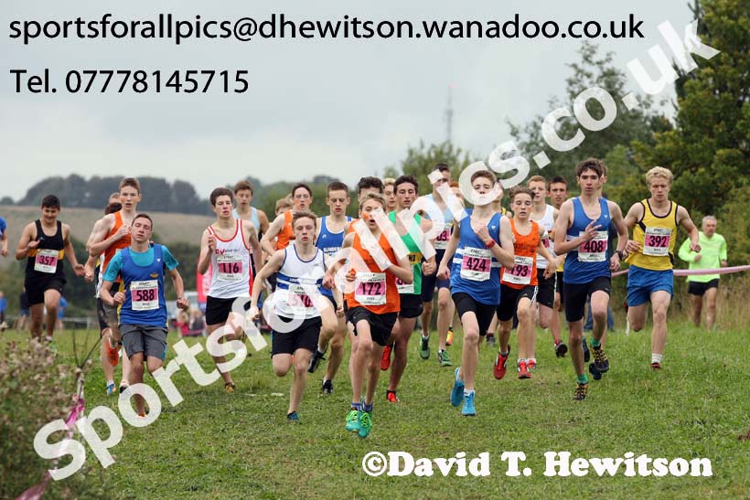 Mens under-17s Start Fitness North Eastern Harrier League, Tanfield, County Durham. Photo: David T. Hewitson/Sports for All Pics
